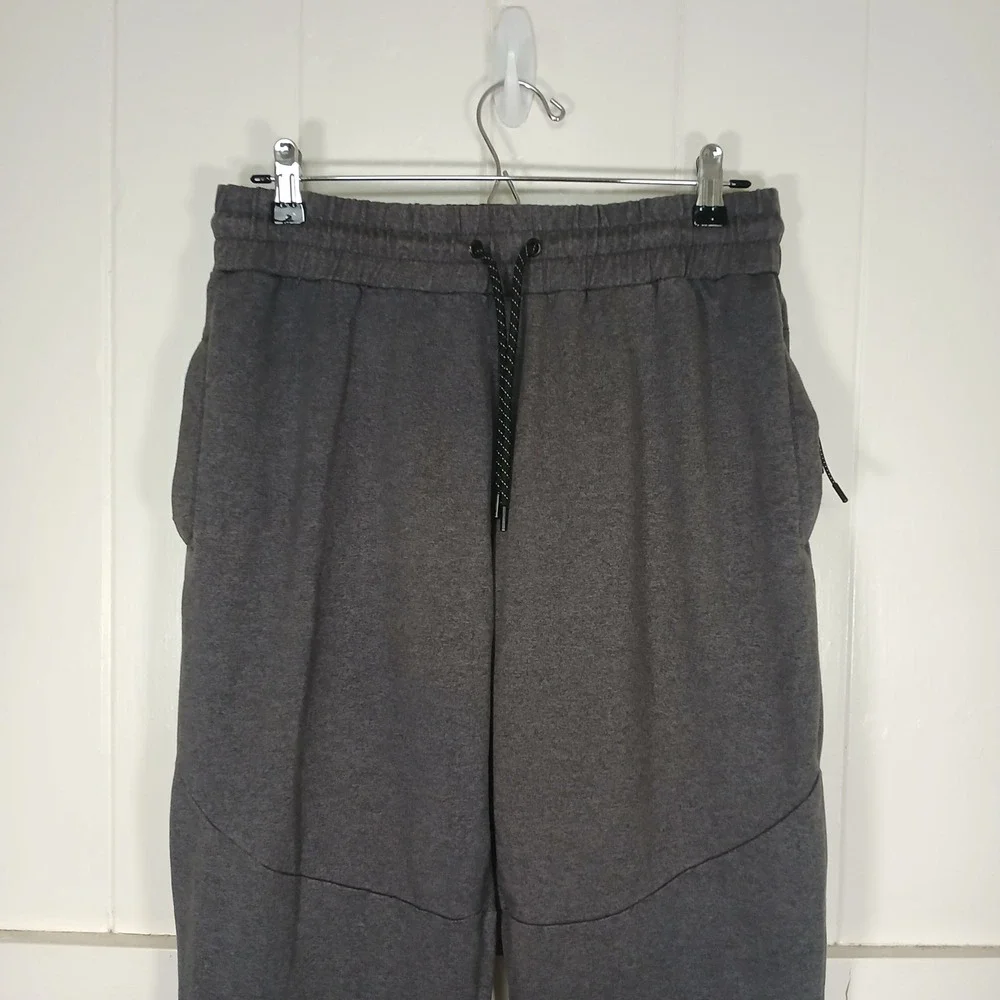 Alphalete Joggers Mens Medium Gray‎ Tapered Zipper Ankle Athletic Pants